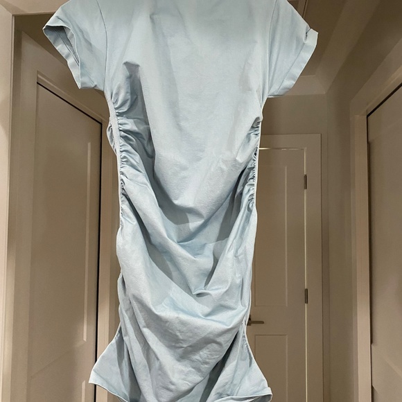 Blanqi Everyday Cap Sleeve maternity dress sky blue, size M/L - Picture 2 of 3